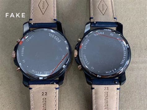 original fossil watch vs fake